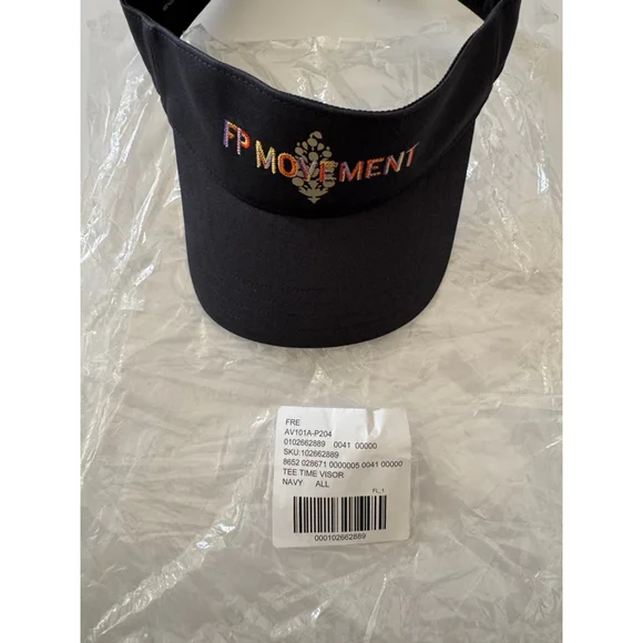 Free People Movement Tee Time Visor NWT Navy - Picture 4 of 7
